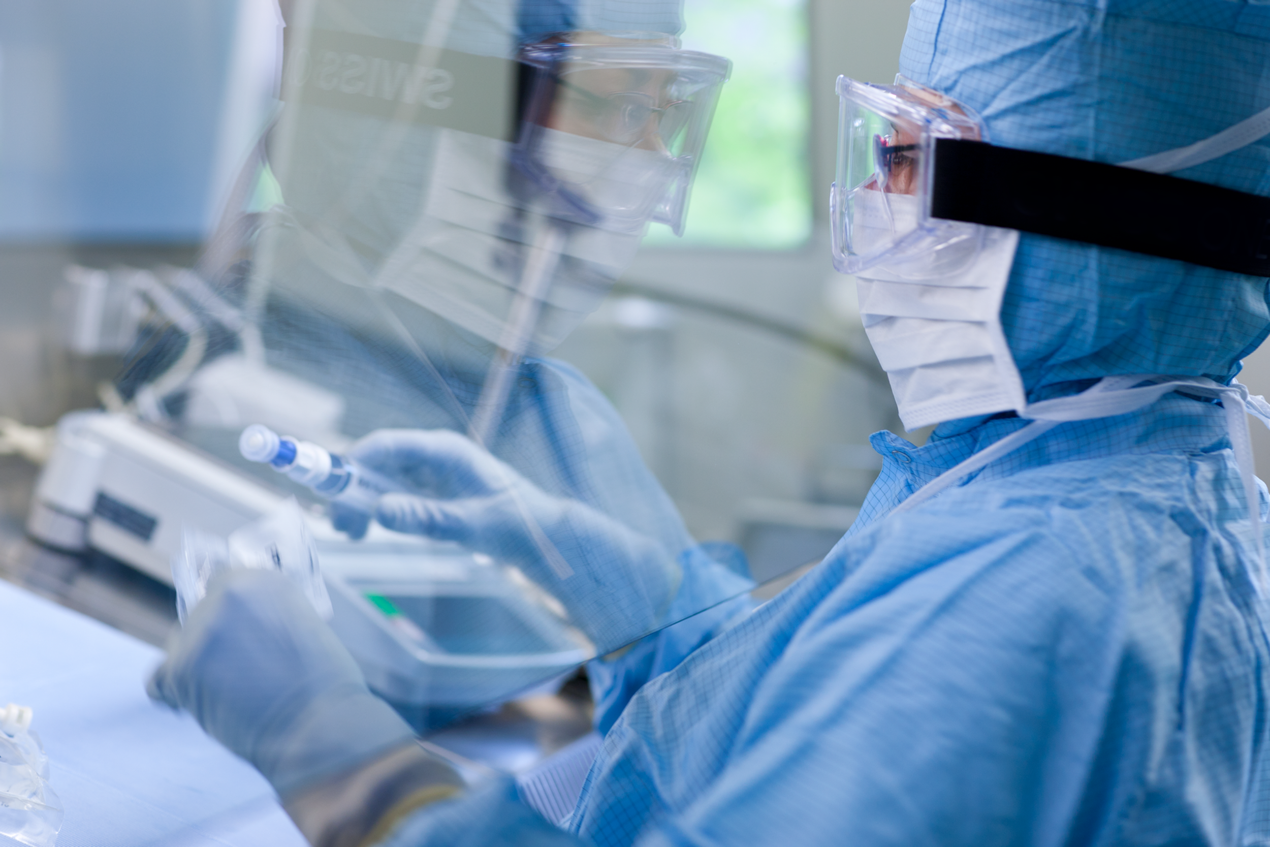 Drone shot of the city of Basel with a view of the Rhine and the USB