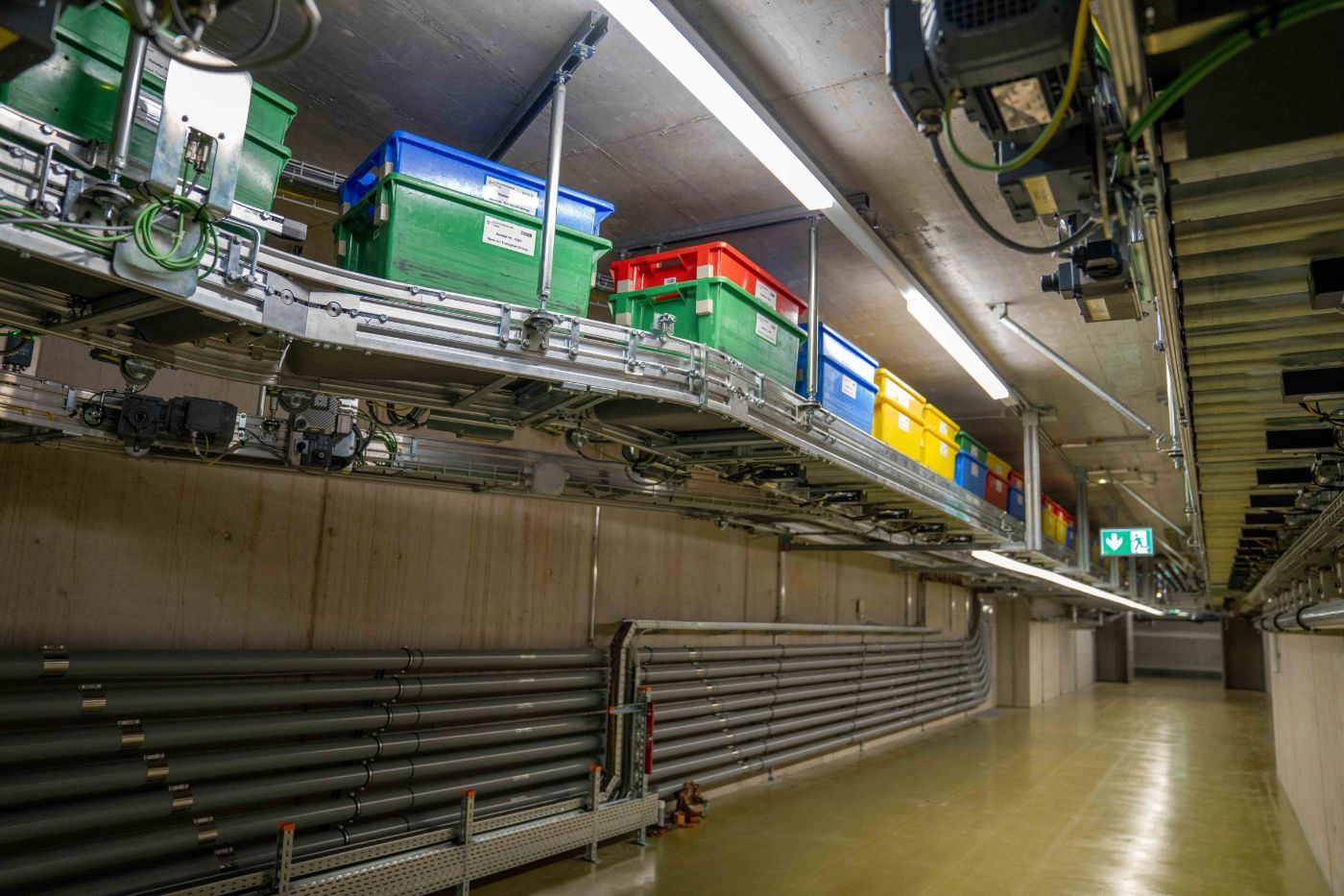 Spontantransportanlage und Rohrpost