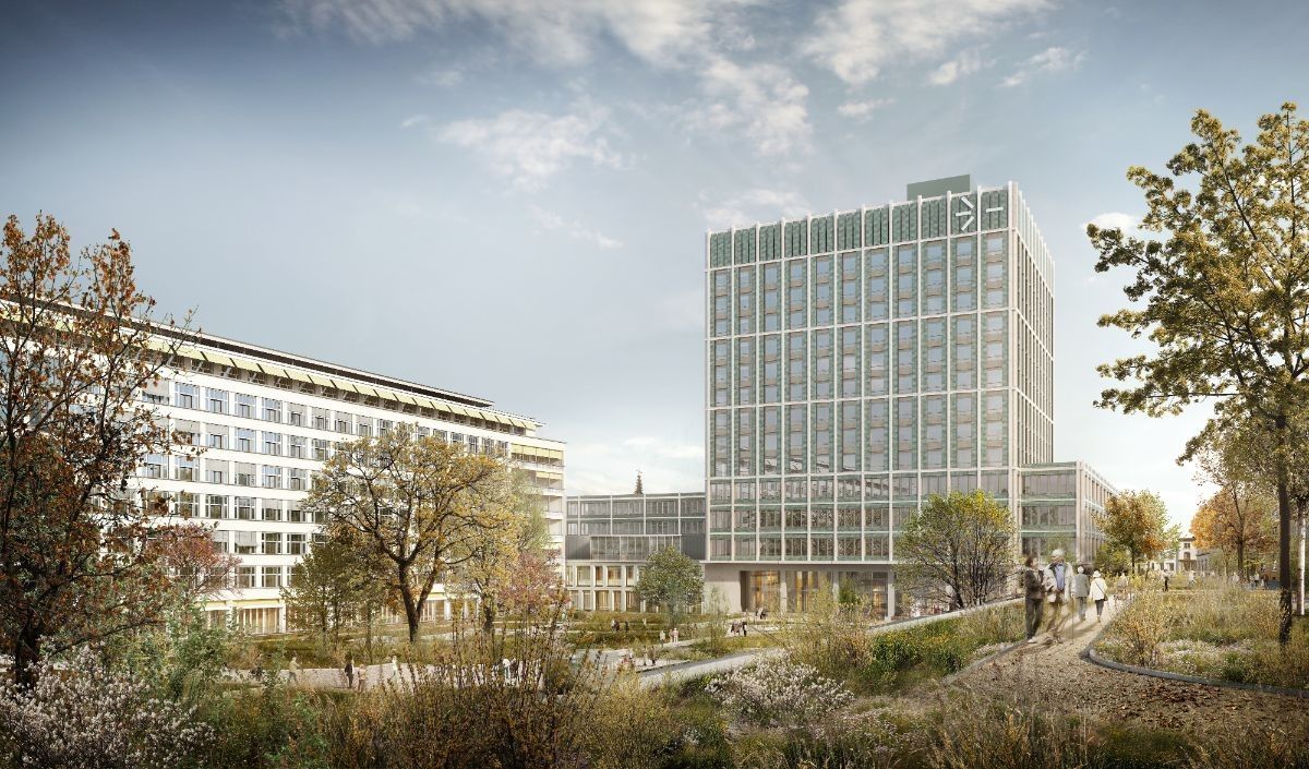 Digitale Darstellung des geplanten Klinikums 3