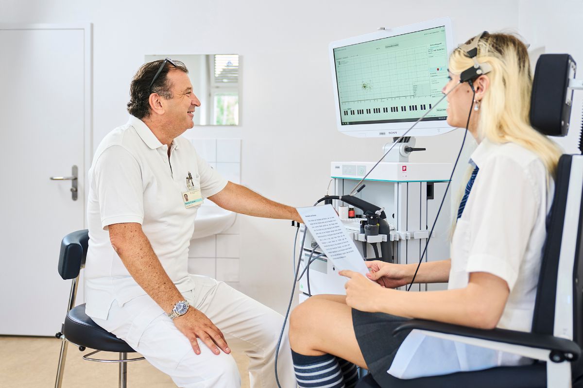 Patientin im Gespräch 