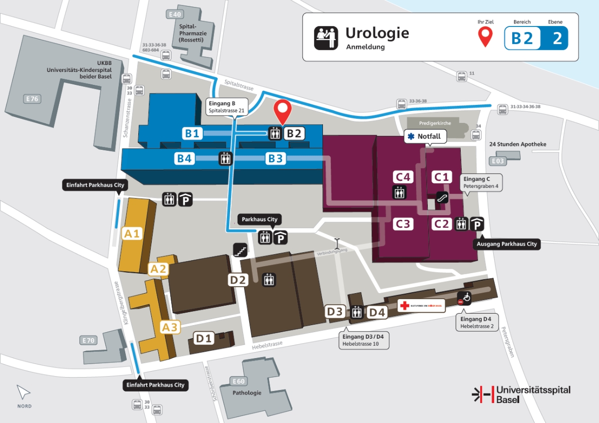 Signalisation B2_2 Urologie