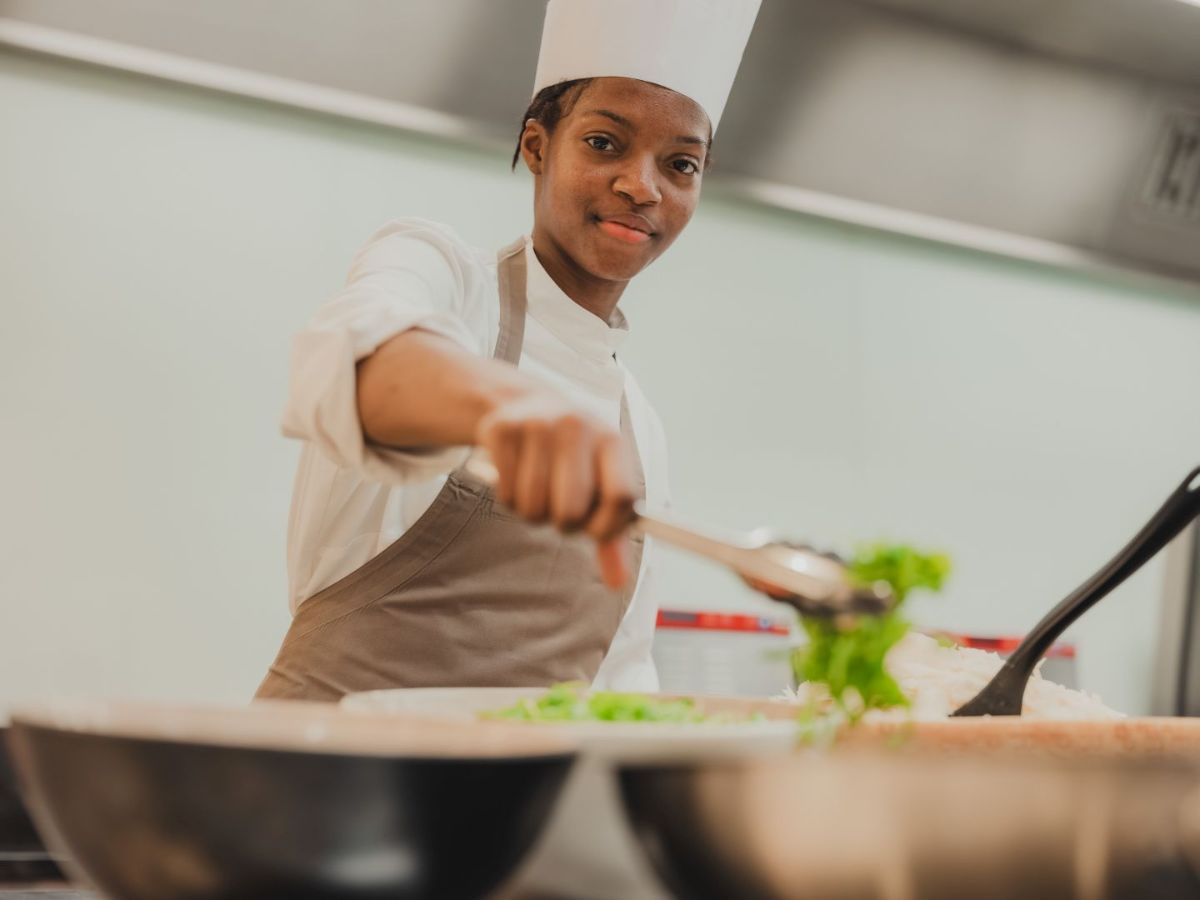 Health specialist standing at the window