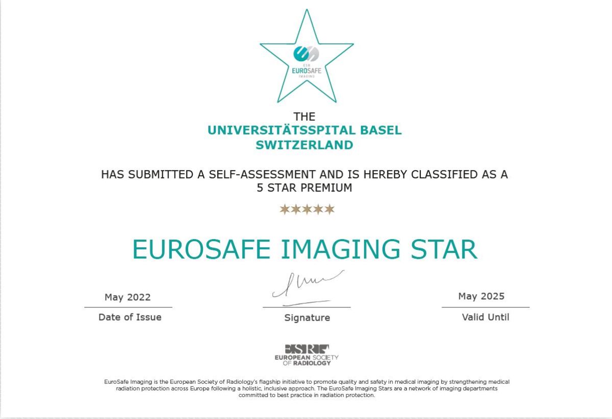 Eurosafe Imaging Star Auszeichnung