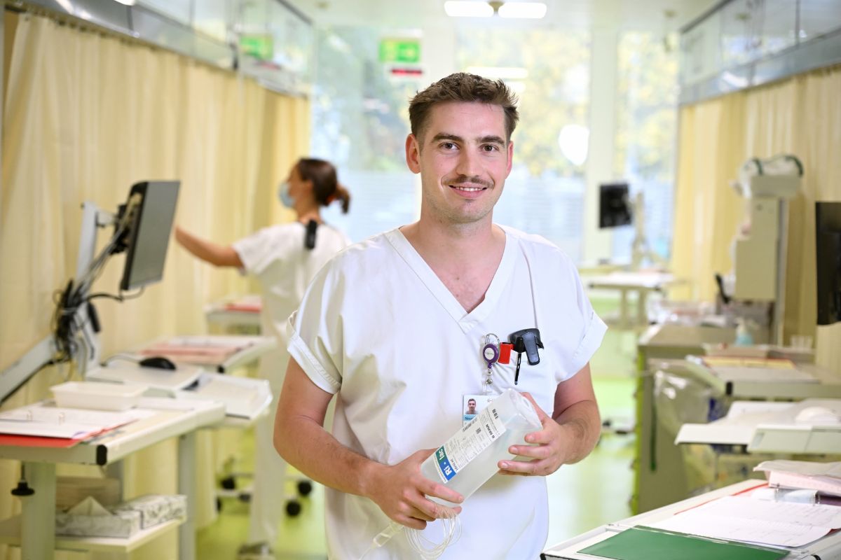 Arzt im Notfallzentrum.